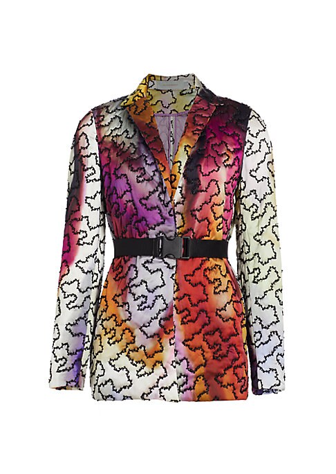 Beaded Satin Convertible Jacket