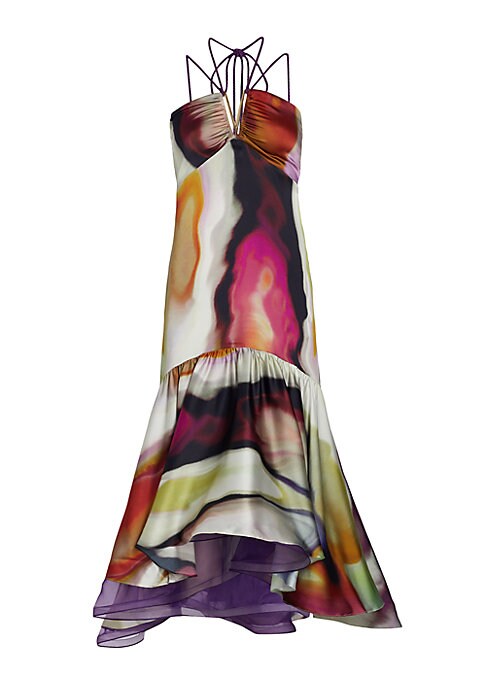 Abstract Flare Dress