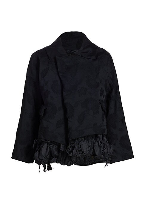 Floral Satin Oversized Jacket