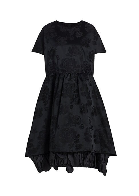 Floral Satin Midi Dress