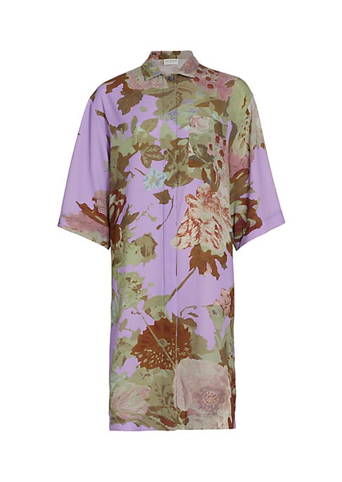 Floral Elegance Shirtdress