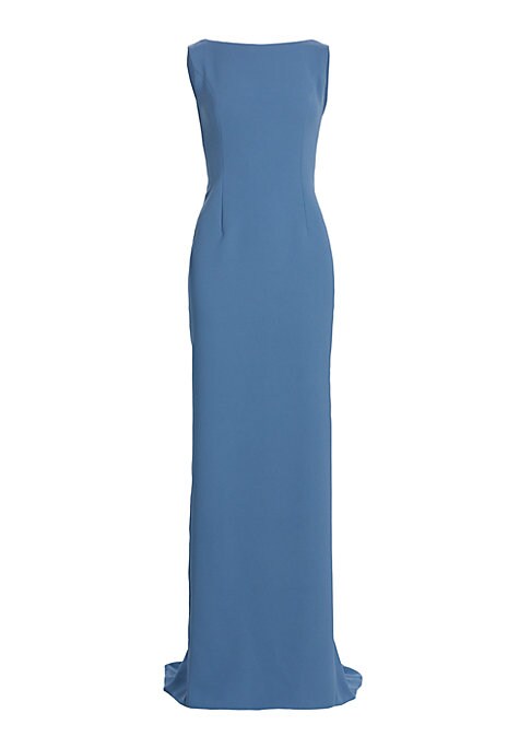 Elegant Back Draped Gown