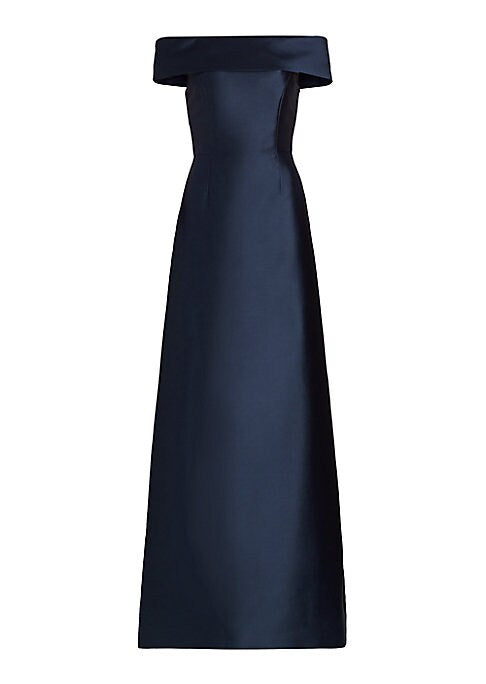 Silk Off-Shoulder Elegance