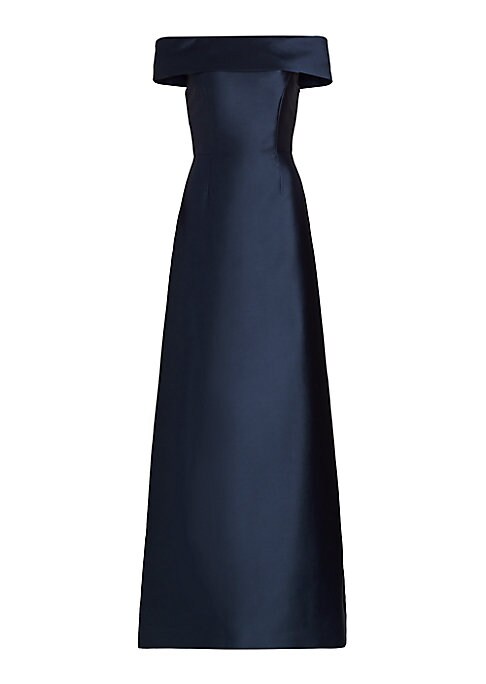 Silk Off-Shoulder Elegance