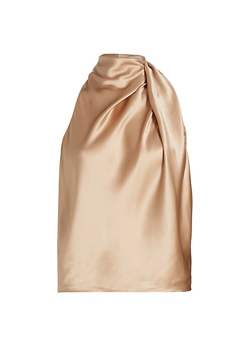 Draped Luxe Silk Top