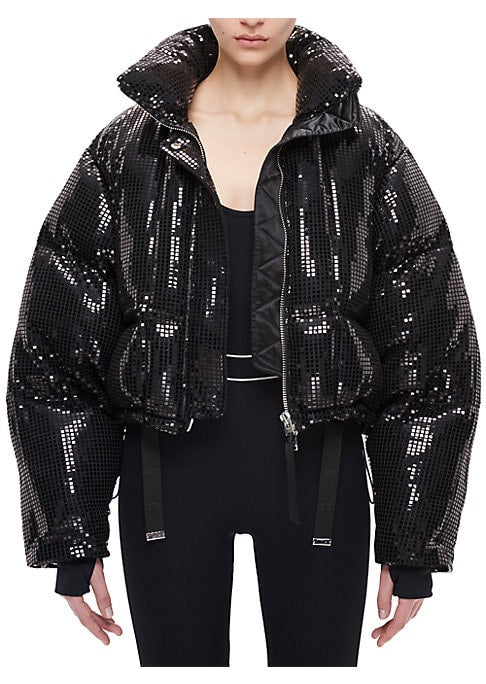 Sparkling Crop Puffer Jacket