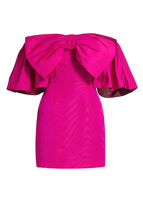 Silk Bow Mini Dress