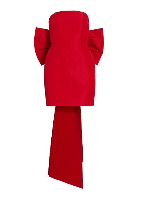 Silk Bowback Minidress
