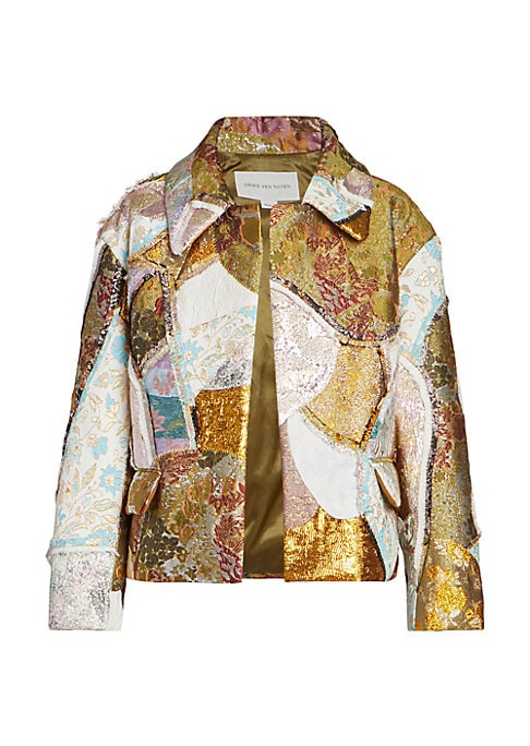 Chic Patchwork Brocade Jacket