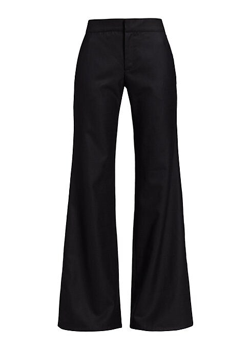 Chic Flare Wool Trousers