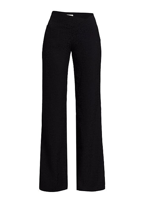 Leopard Print Wide-Leg Pants