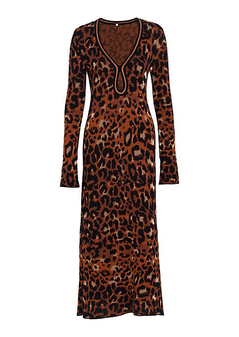 Chic Leopard Knit Dress