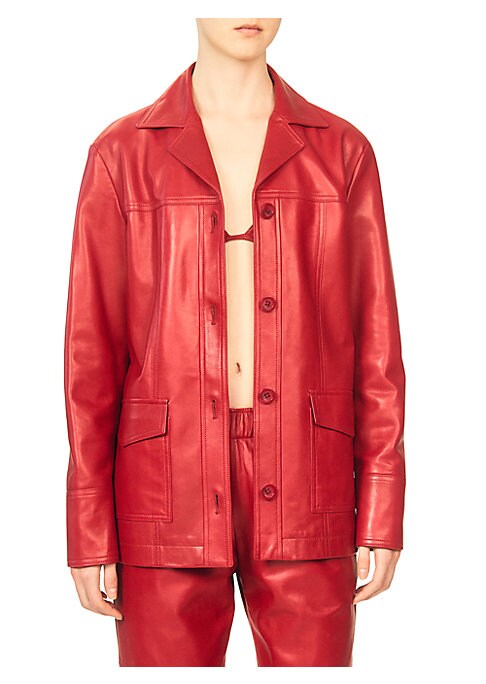 Vintage Leather Statement Jacket