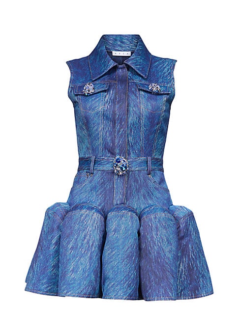 Sparkle Denim Minidress