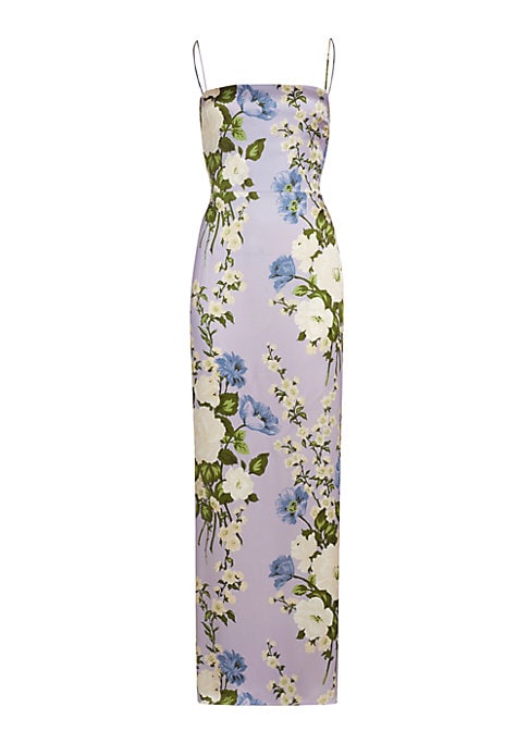 Floral Satin Slip Dress