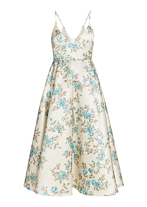 Floral Satin Midi Delight