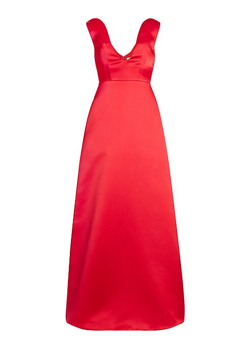 Chic V-Neck Evening Gown