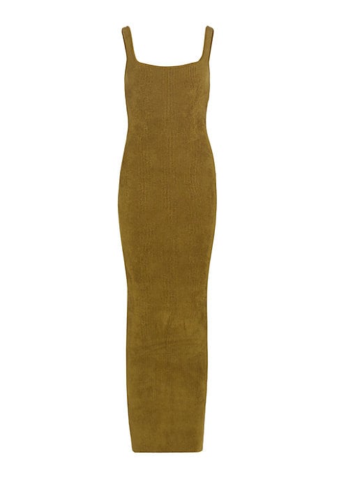 Ribbed Chenille Maxi Dress