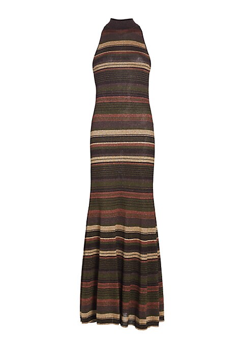 Shimmering Fishtail Maxi Dress