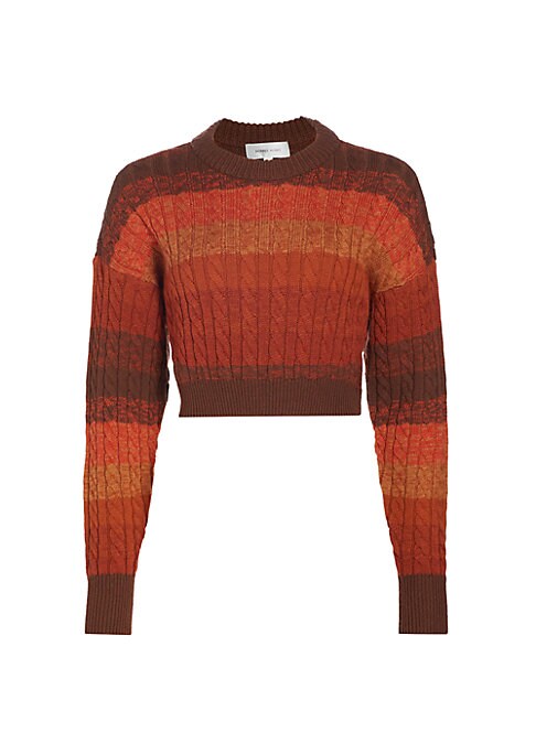 Textured Crop Knit Sweater
