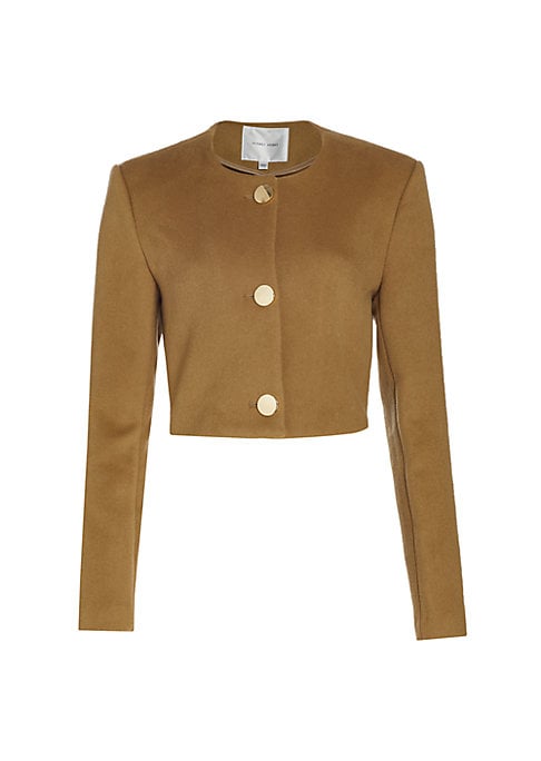 Chic Buttoned Crop Jacket