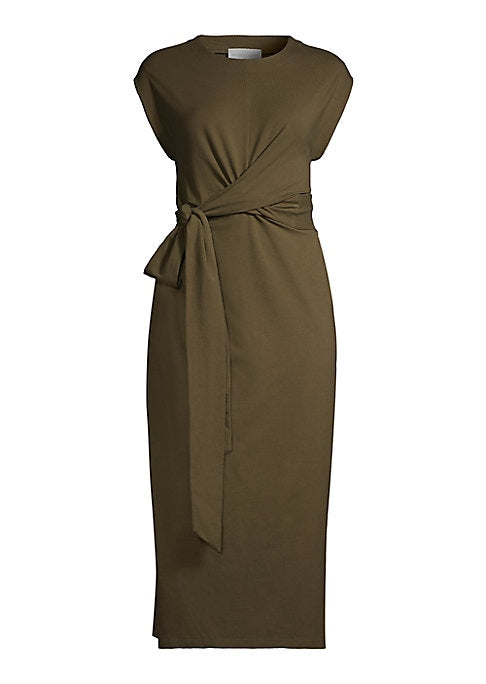 Chic Tie-Waist Midi Dress