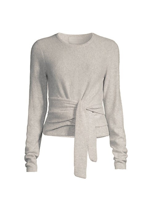 Wrap Tie Cashmere Sweater