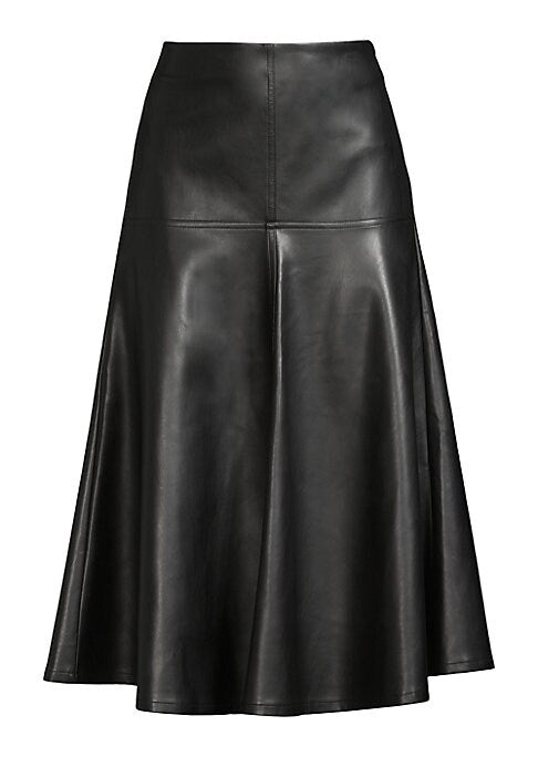 Chic Vegan Leather Skirt