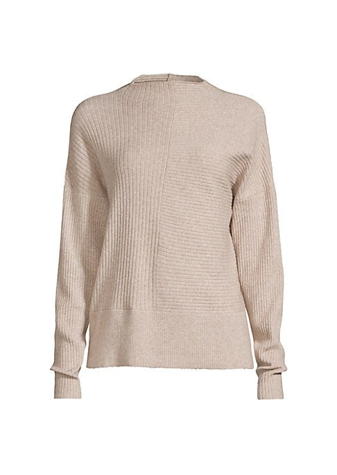 Chic Ribbed High Neck Sweater