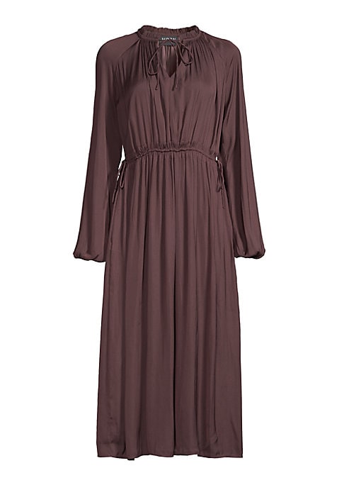 Ruffle Sleeve Midi Dress