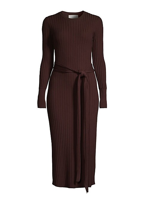 Ribbed Tie Waist Dress