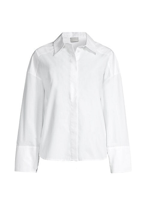 Chic Split Cotton Shirt