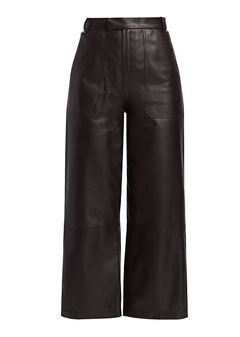 Edgy Leather Culottes