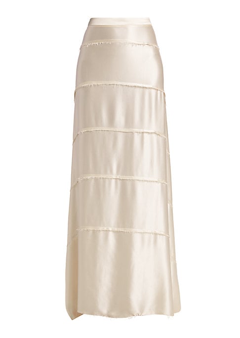 Satin Tiered Elegance Skirt