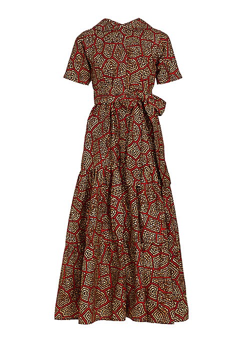 Artisan Print Midi Dress