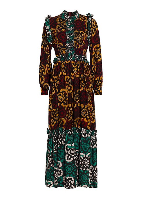 Floral Ruffle Maxi Dress