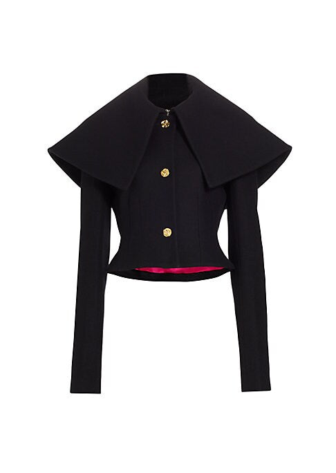 Chic Wool Cape Jacket