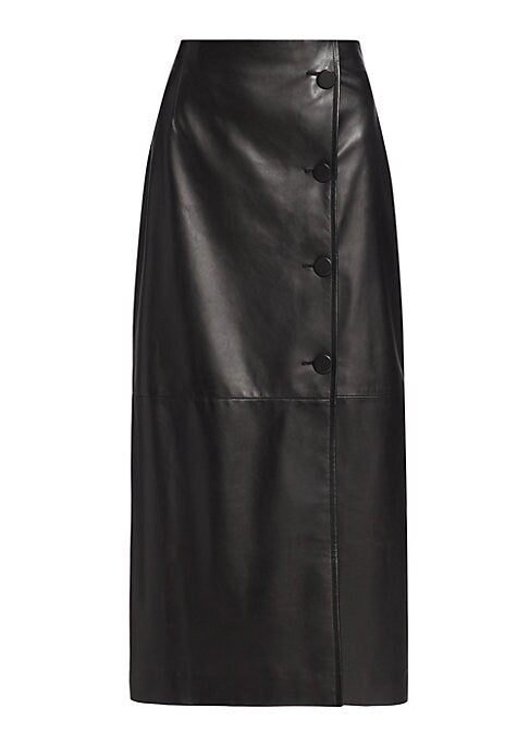 Lambskin Midi Pencil Skirt