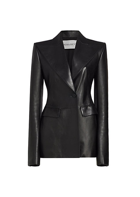 Luxe Leather Blazer
