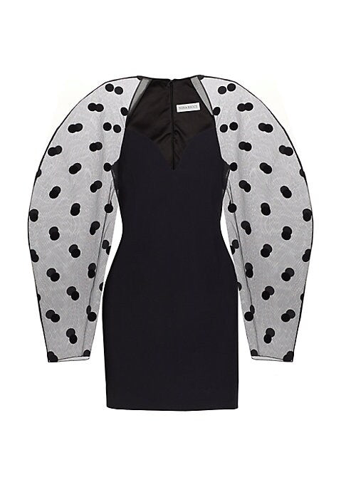 Polka Dot Statement Minidress