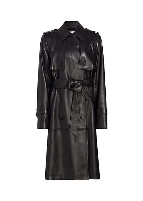 Luxe Leather Trench Coat