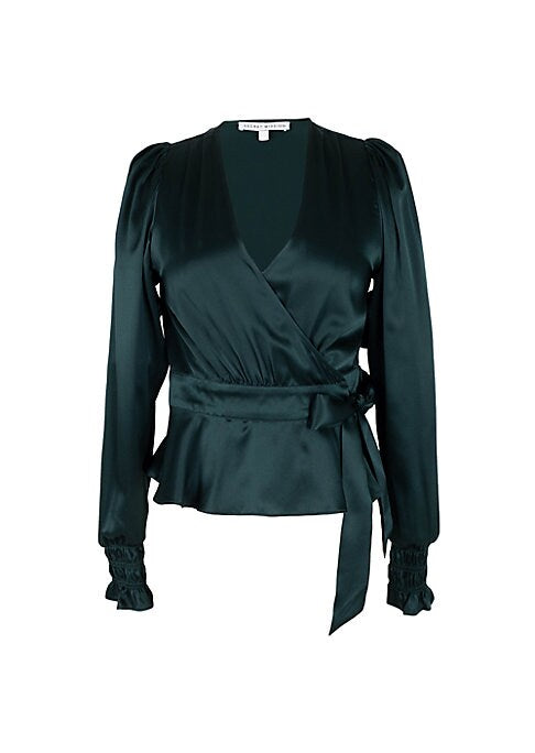 Luxe Silk Wrap Top