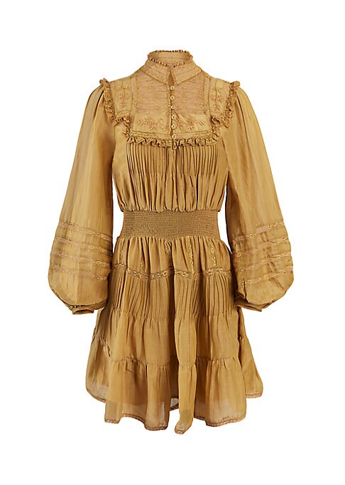 Bohemian Ruffle Mini Dress