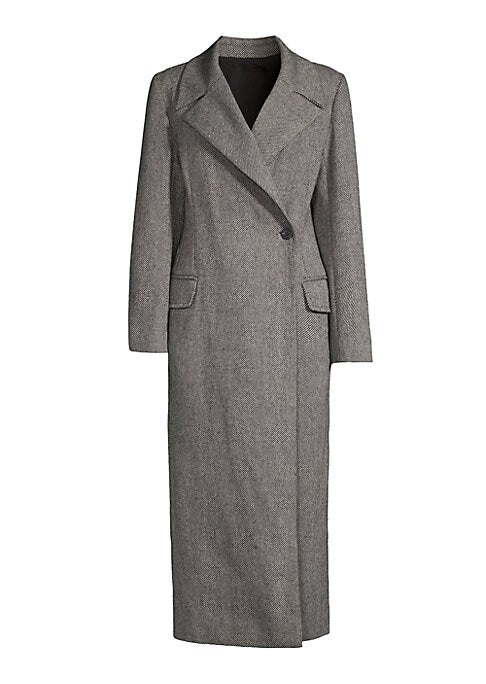 Herringbone Elegance Coat