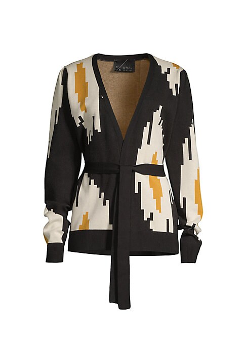 Tribal Chic Dotted Cardigan