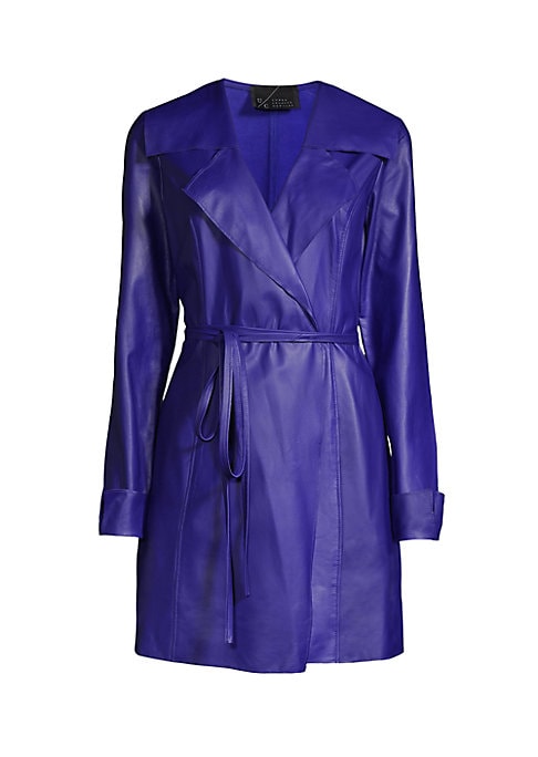 Leather Wrap Dress