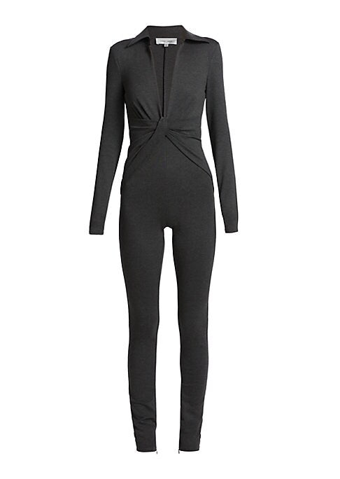 Twisted V-Knitted Catsuit