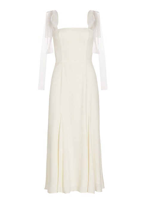 Elegant Midi Crepe Dress