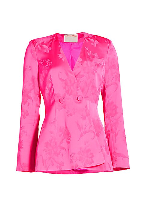 Floral Silk Blazer