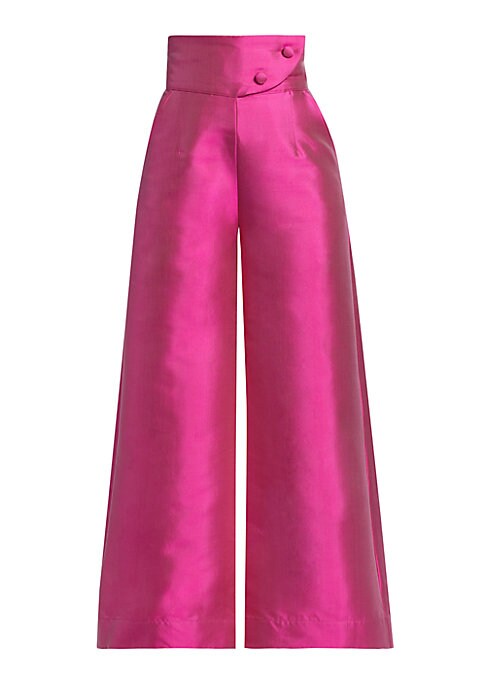 Silk High-Waisted Luxe Pants